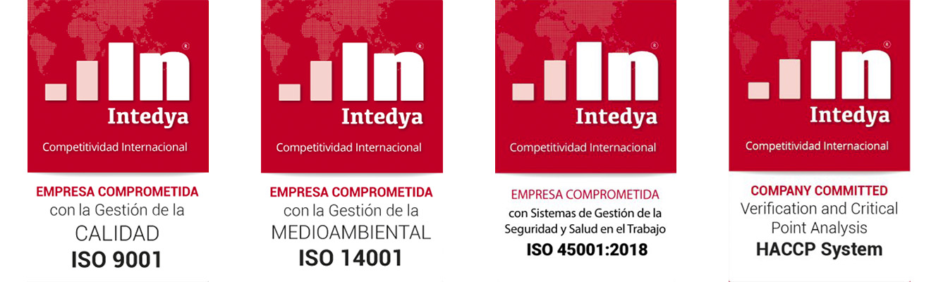 Intedya entrega distintivo a BURSÁN EMPRESAS como EMPRESA COMPROMETIDA en normas ISO Y HACCP